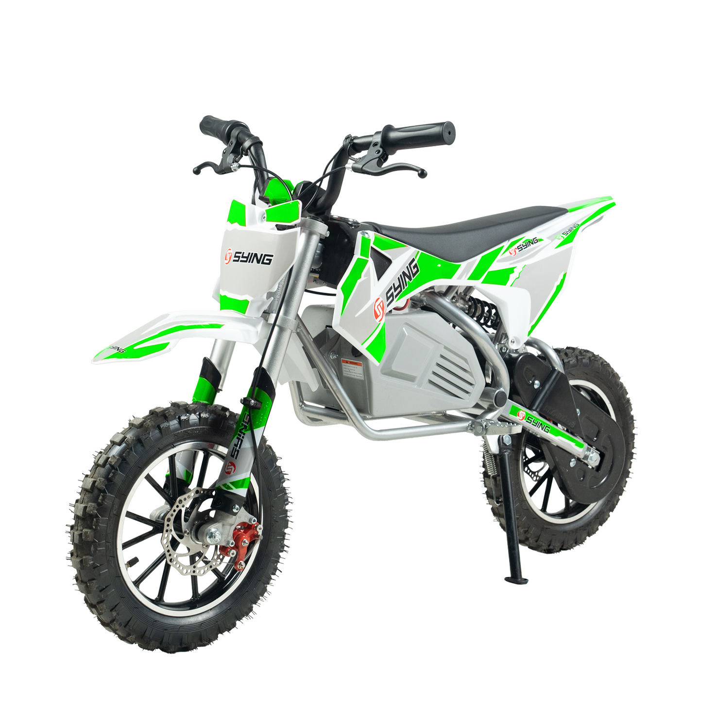 SYING MOTO Electric Dirt Bike, 36V 500W Off-Road Electric Motocycle for Kids 8-14 Yrs,15 MPH Peak Speed,Dual Suspension High Torque Motor for Mountain Roads and Trails
