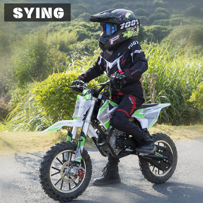 SYING MOTO 58CC 4-Stroke Kids Mini Dirt Bike, Gas Powered Motocross for 8-14 Years Kids, EPA Approved